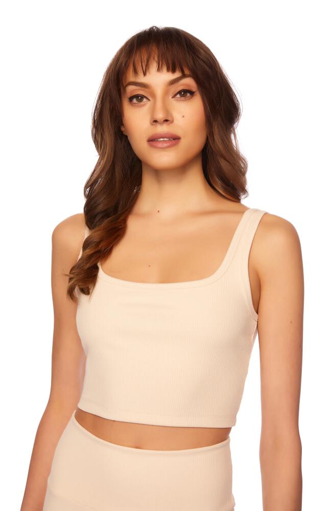 Susana Monaco Rib Scoop Neck Crop Tank in Belgian Creme Cover