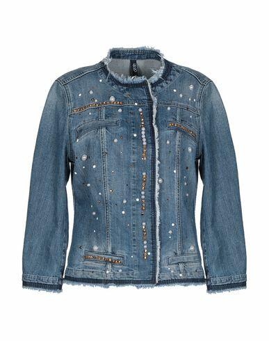 Liu •jo Woman Denim outerwear Blue Cotton, Elastane Cover