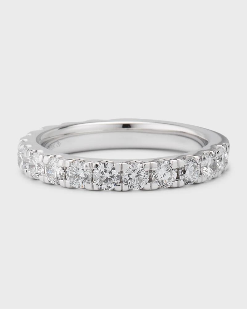 Neiman Marcus Lab Grown Diamonds Lab Grown Diamond 18K White Gold Round-Cut Eternity Ring, Size 7 Cover