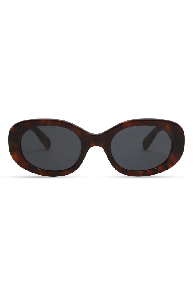 Elisa Johnson Lyna 52mm Rectangular Sunglasses in Brown Tortoise Cover