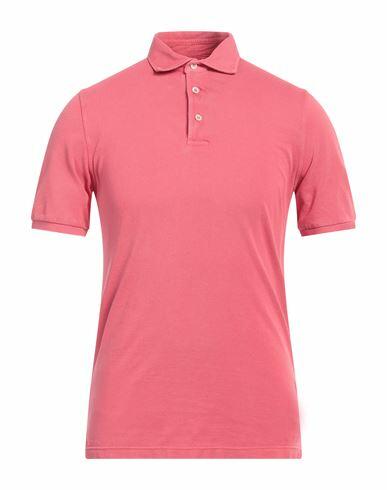 Fedeli Man Polo shirt Coral Cotton Cover