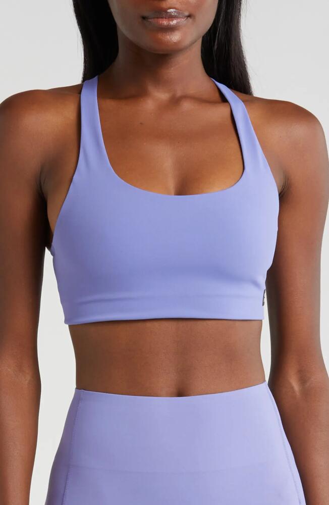 On Movement Strappy Sports Bra in Blueberry Cover