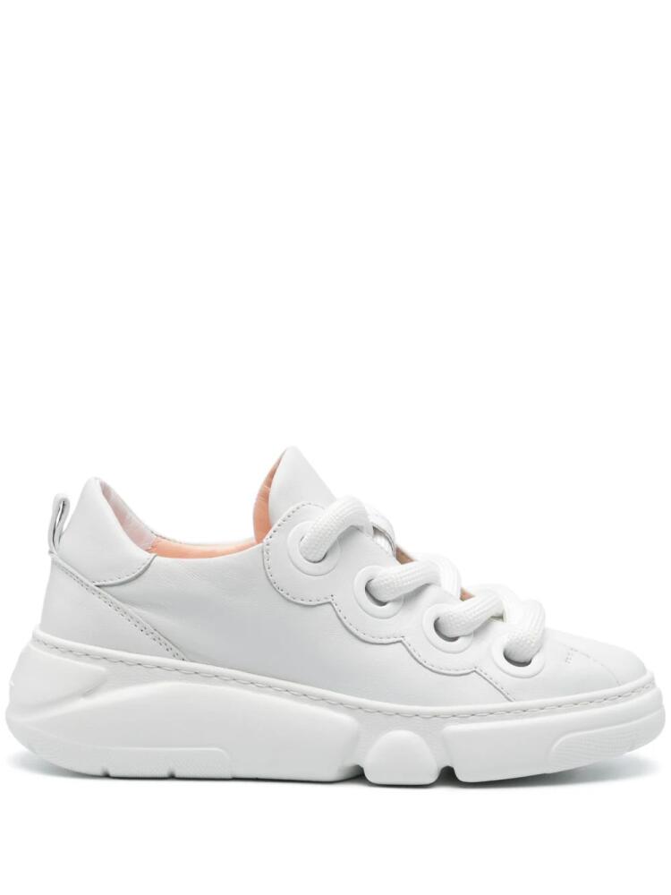 AGL Magic Bubble leather sneakers - White Cover