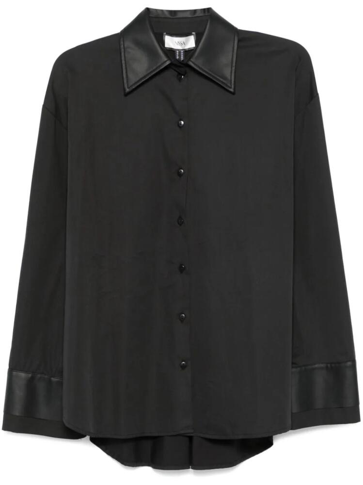 NISSA poplin shirt - Black Cover