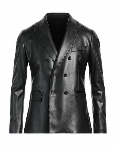 Reveres 1949 Man Blazer Black Polyurethane, Polyester Cover