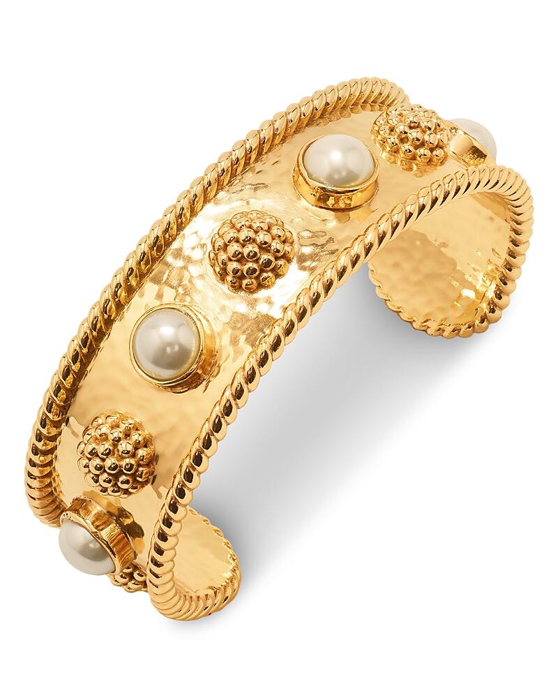 Capucine De Wulf Berry & Jade Cuff Bracelet in 18K Gold Plated Cover