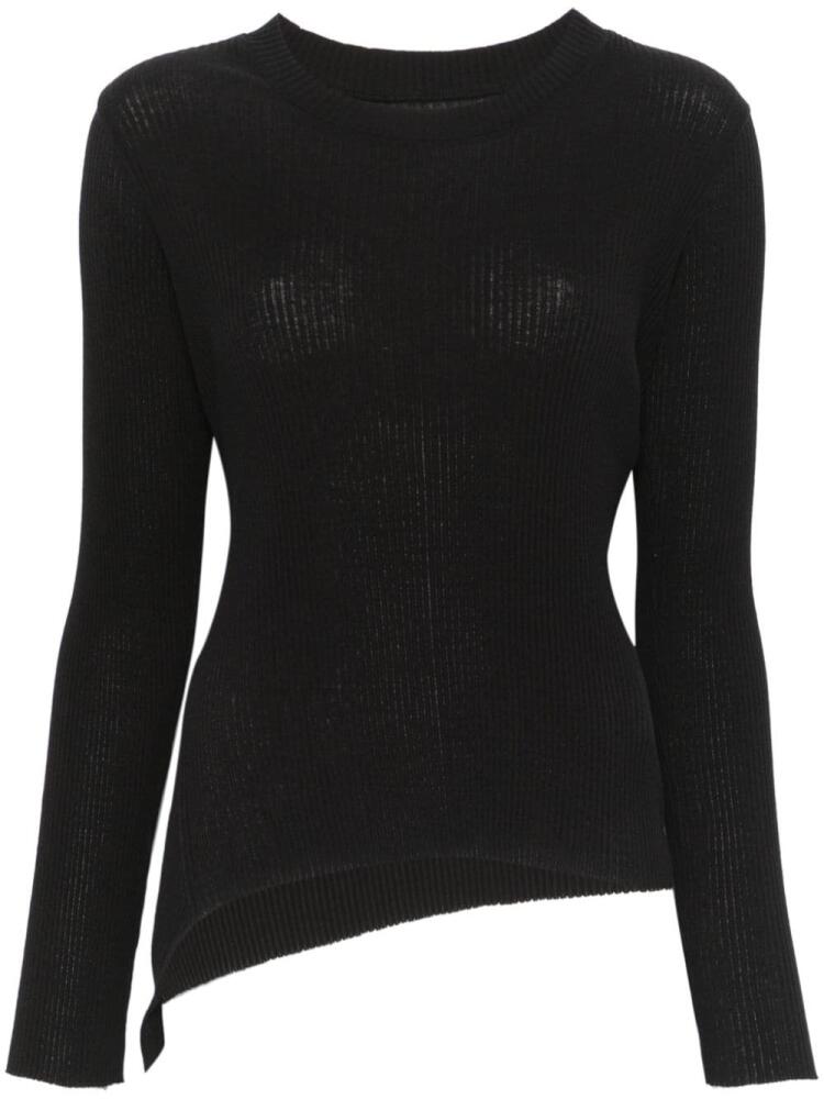 Yohji Yamamoto ribbed sweater - Black Cover