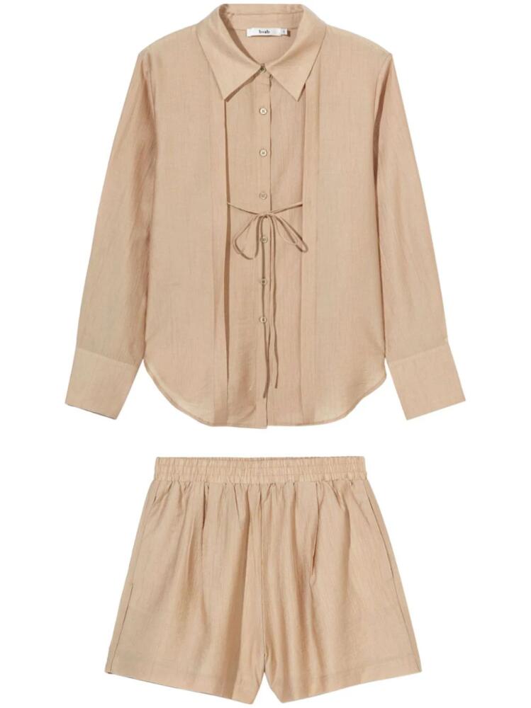 b+ab pleated plissé shorts (set of two) - Neutrals Cover