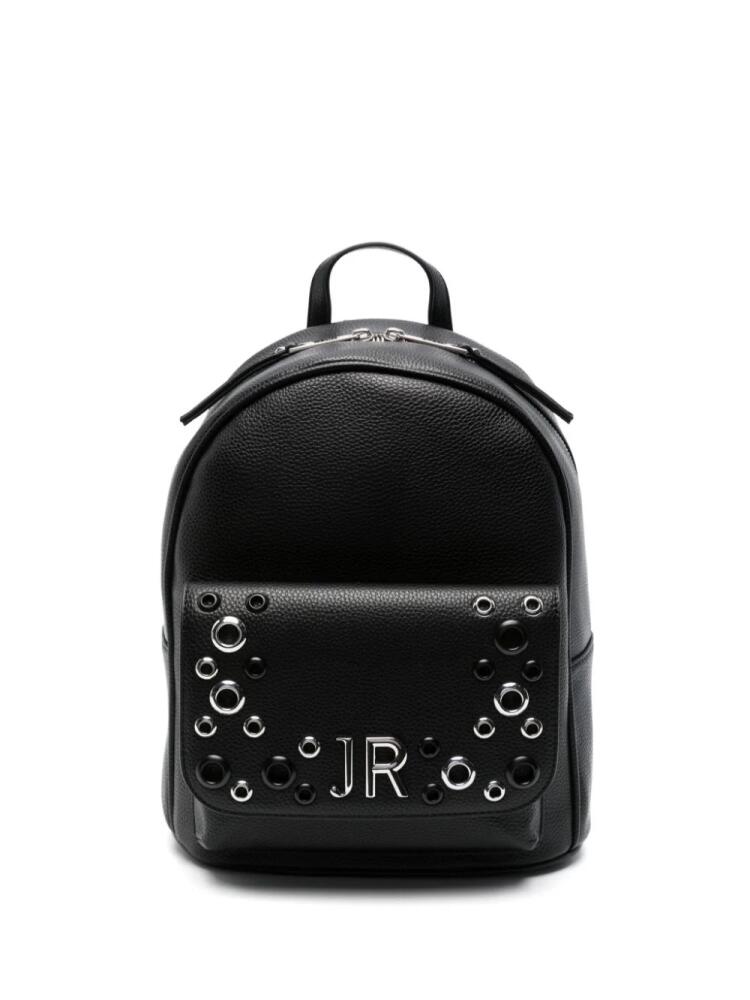 John Richmond eyelet-embellished backpack - Black Cover