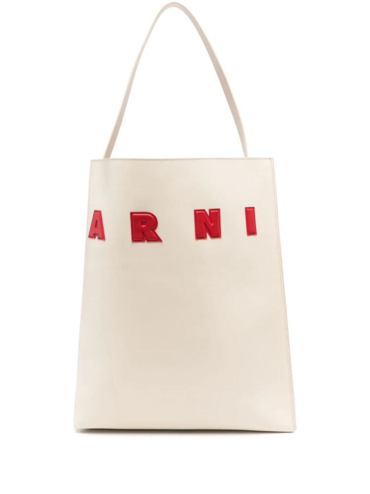 Marni Museo Hobo leather tote bag - Neutrals Cover