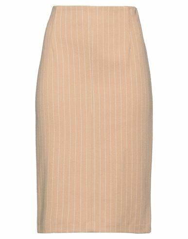 Diana Gallesi Woman Midi skirt Camel Polyester, Viscose, Polyamide, Elastane Cover