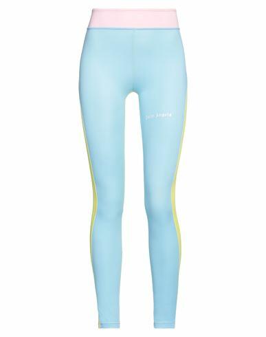 Palm Angels Woman Leggings Sky blue Polyamide, Elastane Cover