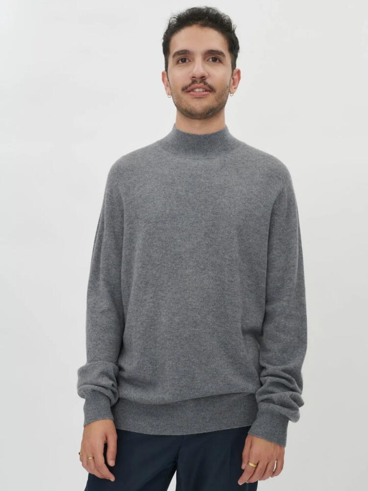 Gobi Cashmere High Neck Sweater in Dim Gray Cover