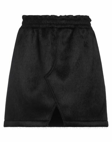 Msgm Woman Mini skirt Black Acrylic, Viscose, Polyester Cover