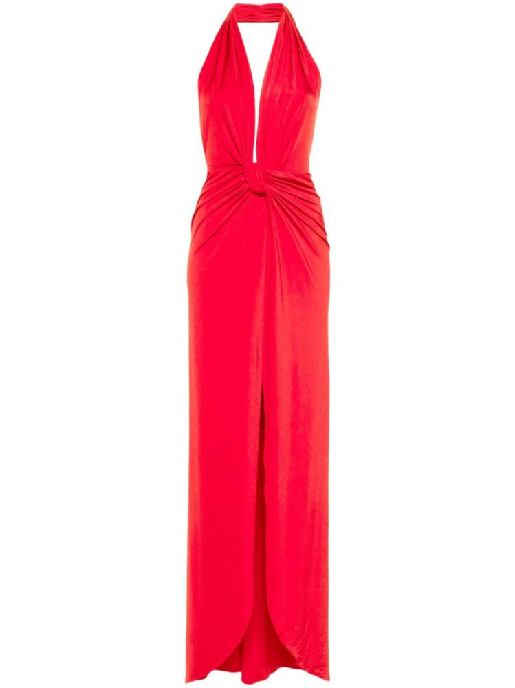 NISSA open-back maxi dress - Red Cover