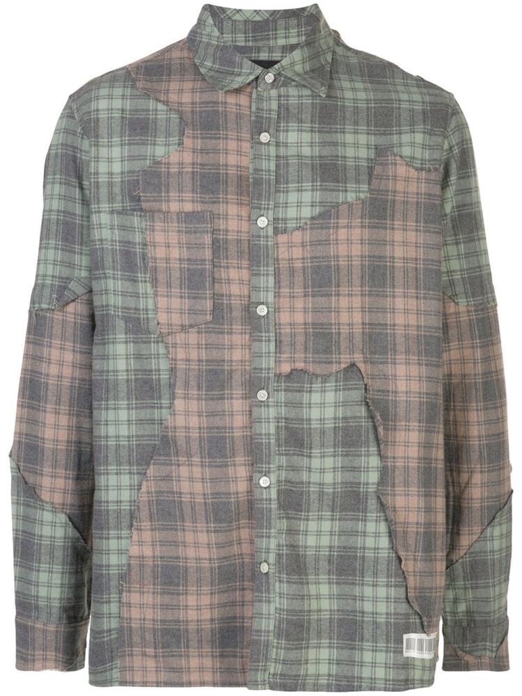 Mostly Heard Rarely Seen Cut Me Up plaid shirt - Green Cover