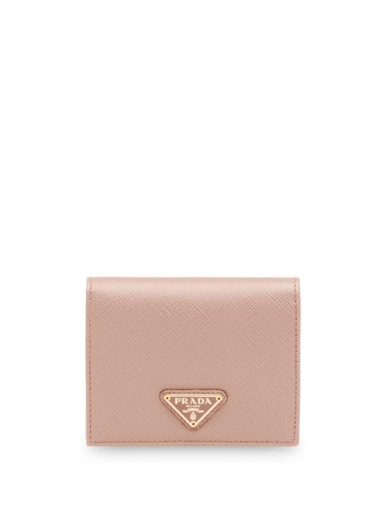 Prada small Saffiano bi-fold wallet - Pink Cover