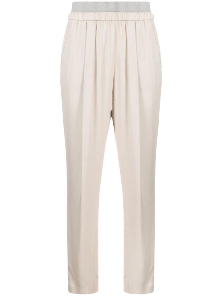 Fabiana Filippi Bevagna layered track pants - Neutrals Cover