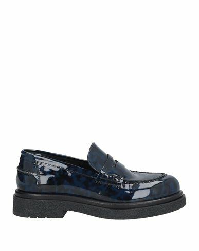 Oa Non-fashion Woman Loafers Midnight blue Leather Cover