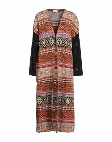 Akep Woman Cardigan Camel Cotton, Viscose, Polyester Cover