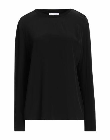 Gran Sasso Woman T-shirt Black Silk, Viscose, Elastane Cover