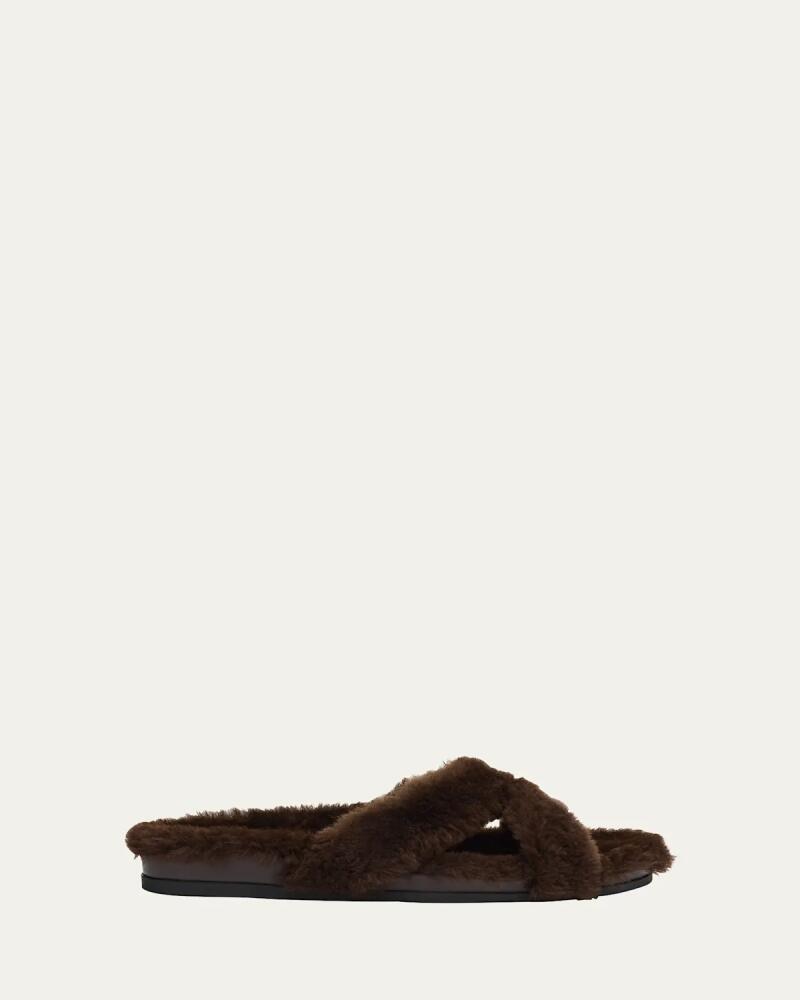 Manolo Blahnik Chilpa Shearling Slippers Cover