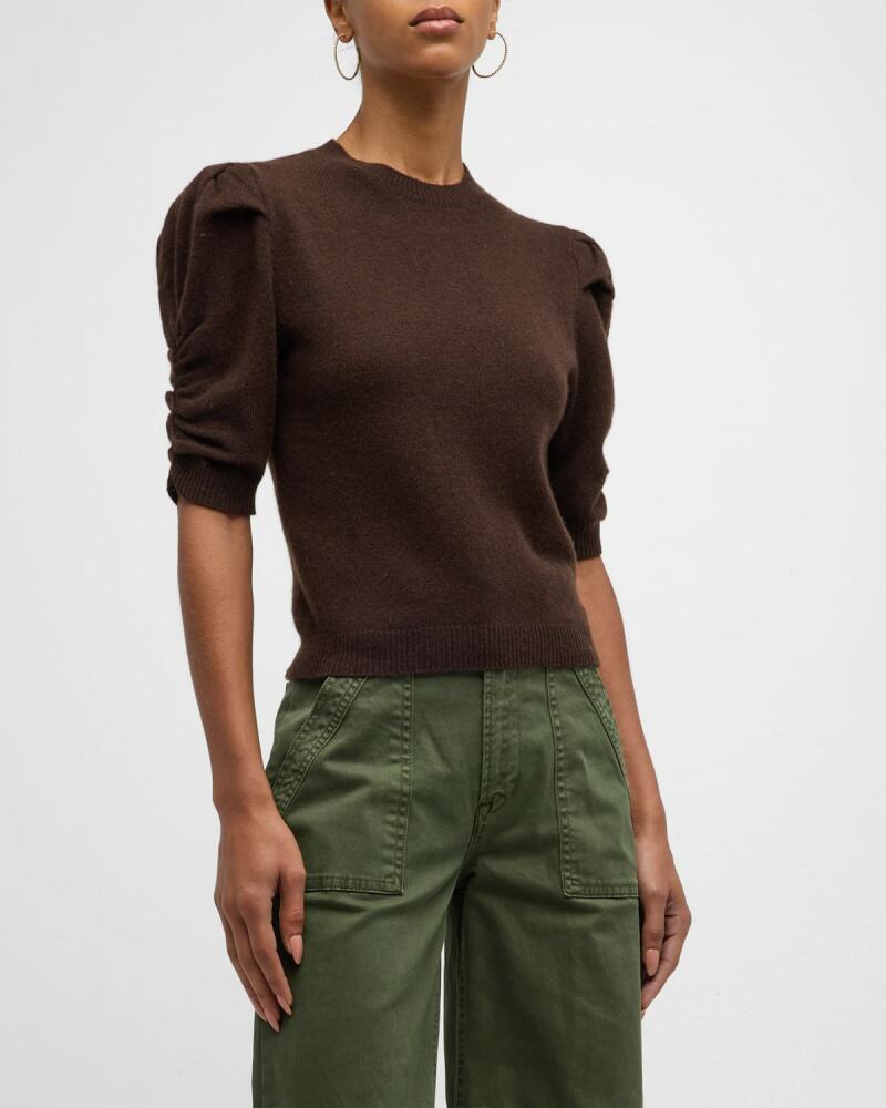 FRAME Ruched Cashmere Sweater Cover