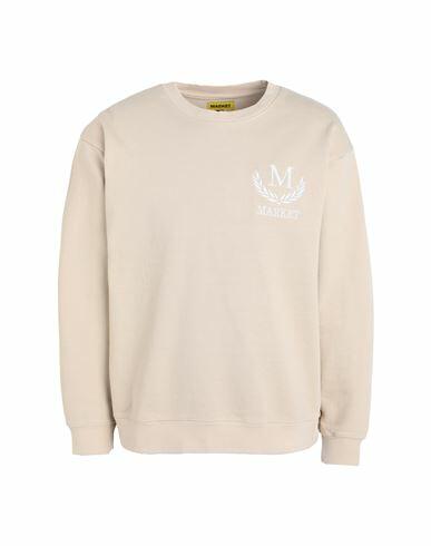 Market Ctm Laurel Wreath Crewneck Man Sweatshirt Beige Cotton Cover