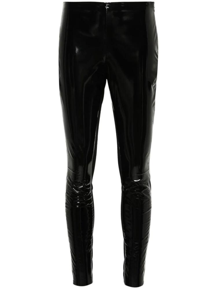 Karl Lagerfeld contrast patent leggings - Black Cover