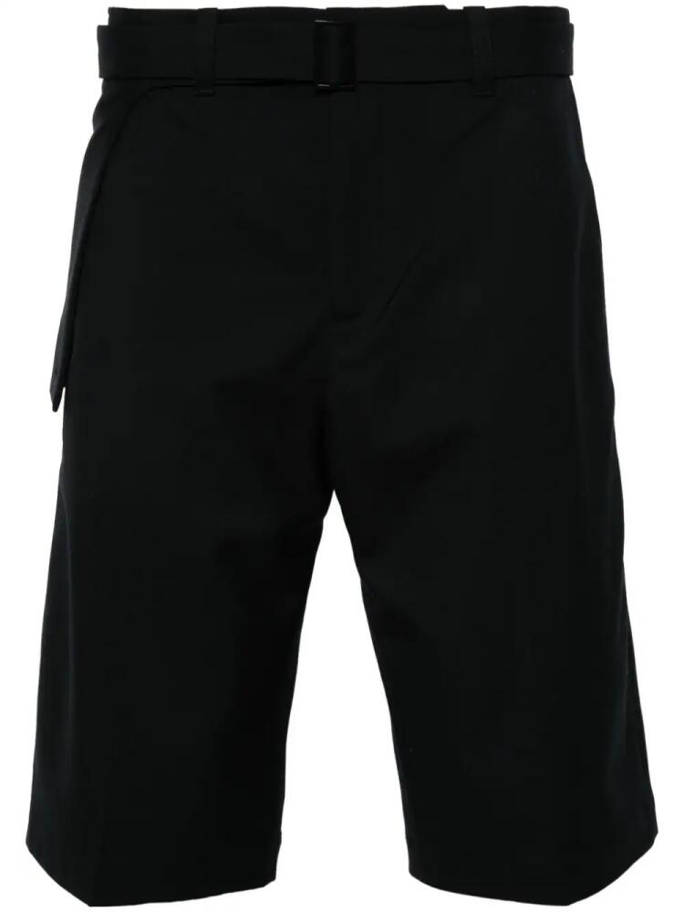 HELIOT EMIL Robur wool tailored shorts - Black Cover