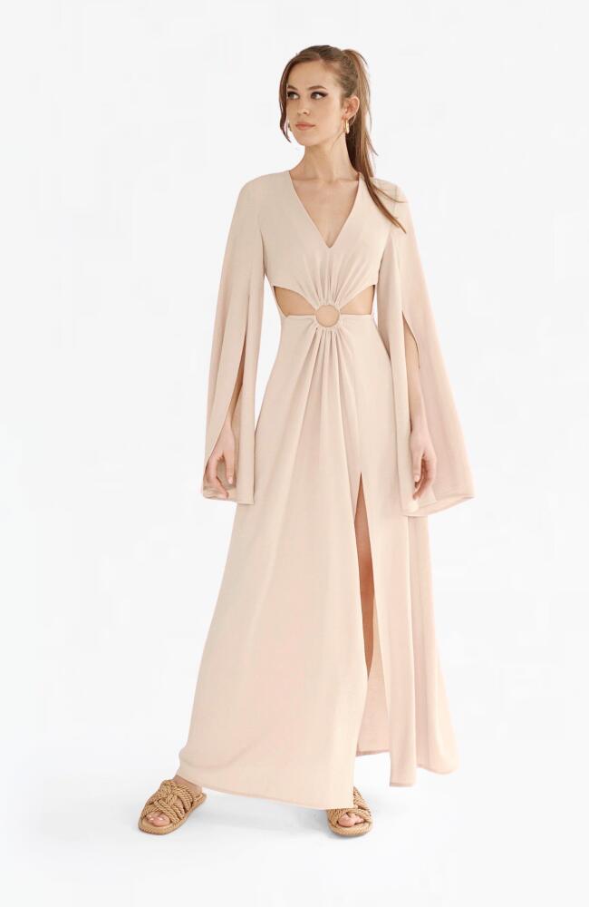 NANA'S Athena Maxi Dress in Beige Cover