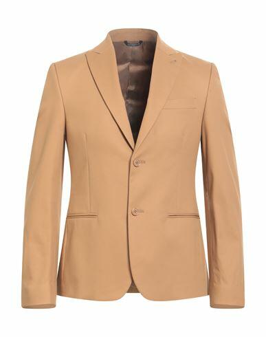 Grey Daniele Alessandrini Man Blazer Sand Cotton, Elastane Cover