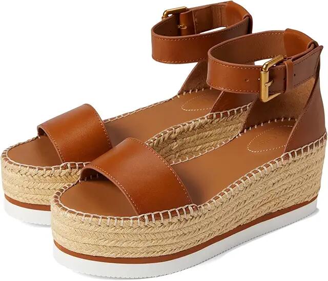 See by Chloe Glyn Espadrille Wedge Platform (Tan 1) Women's Shoes Cover