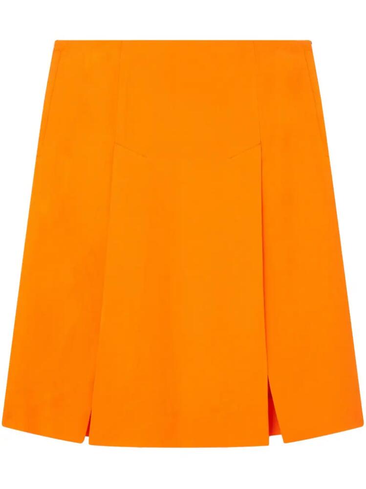 Stella McCartney side-slit lightweight midi skirt - Orange Cover