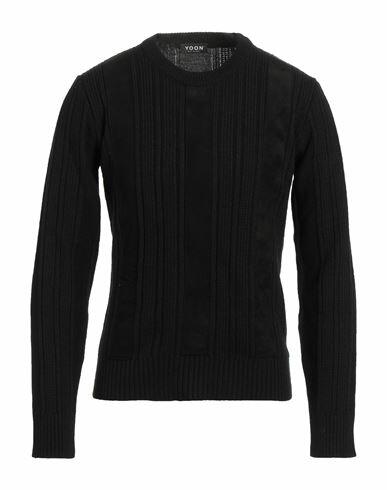 Yoon Man Sweater Black Acrylic, Virgin Wool Cover