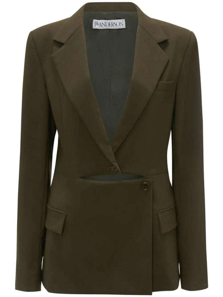 JW Anderson single-breasted wool blazer - Green Cover