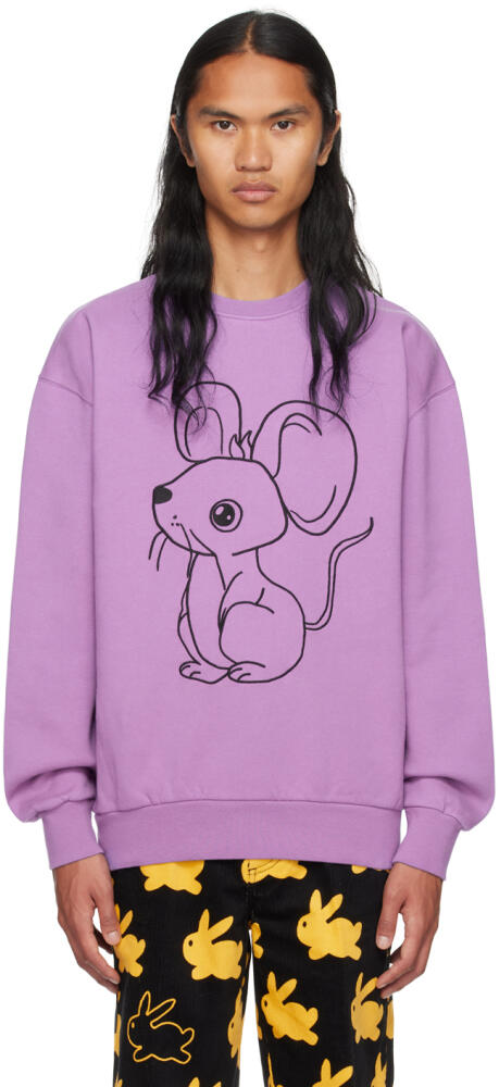 JW Anderson Purple Mouse Sweatshirt Cover