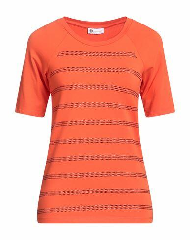 Diana Gallesi Woman T-shirt Orange Cotton, Elastane Cover