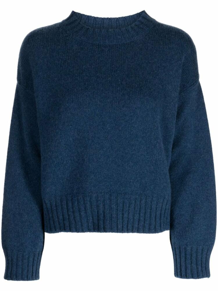 Pringle of Scotland cropped cashmere jumper - Blue Cover