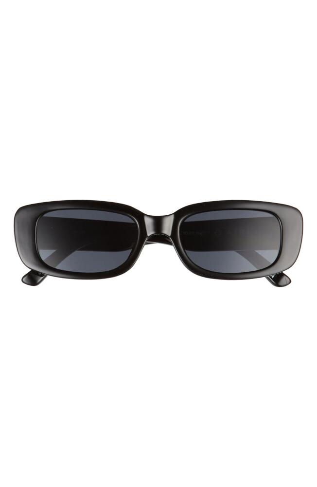 AIRE Ceres 51mm Rectangular Sunglasses in Black /Smoke Mono Cover