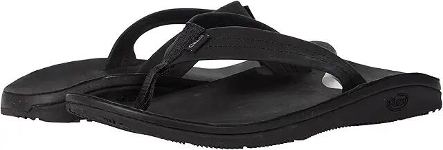 Chaco Classic Leather Flip (Black) Men's Shoes Cover