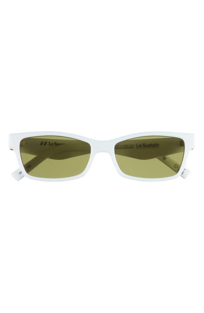 Le Specs Plateaux 56mm Cat Eye Sunglasses in White Cover