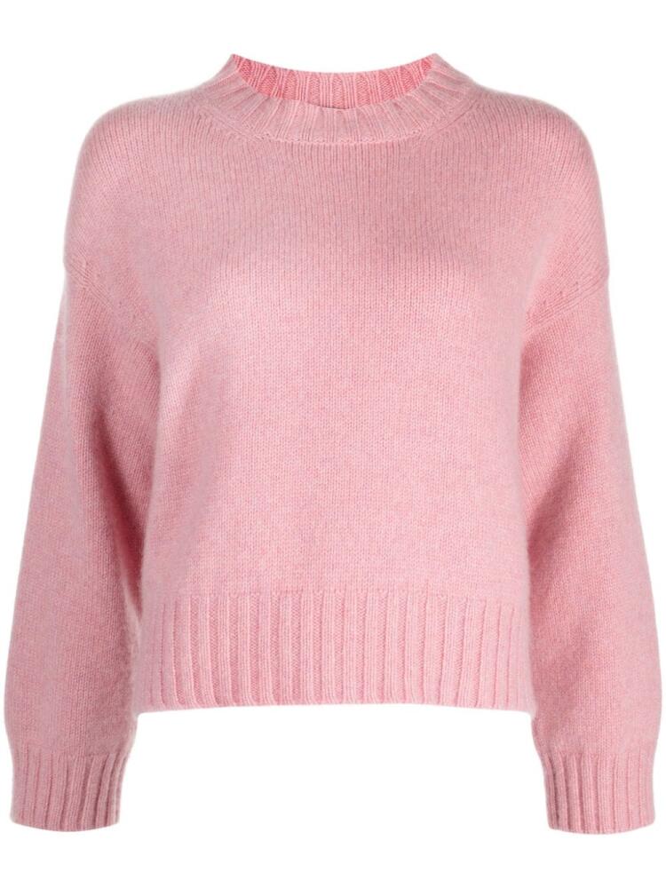 Pringle of Scotland cropped cashmere jumper - Pink Cover