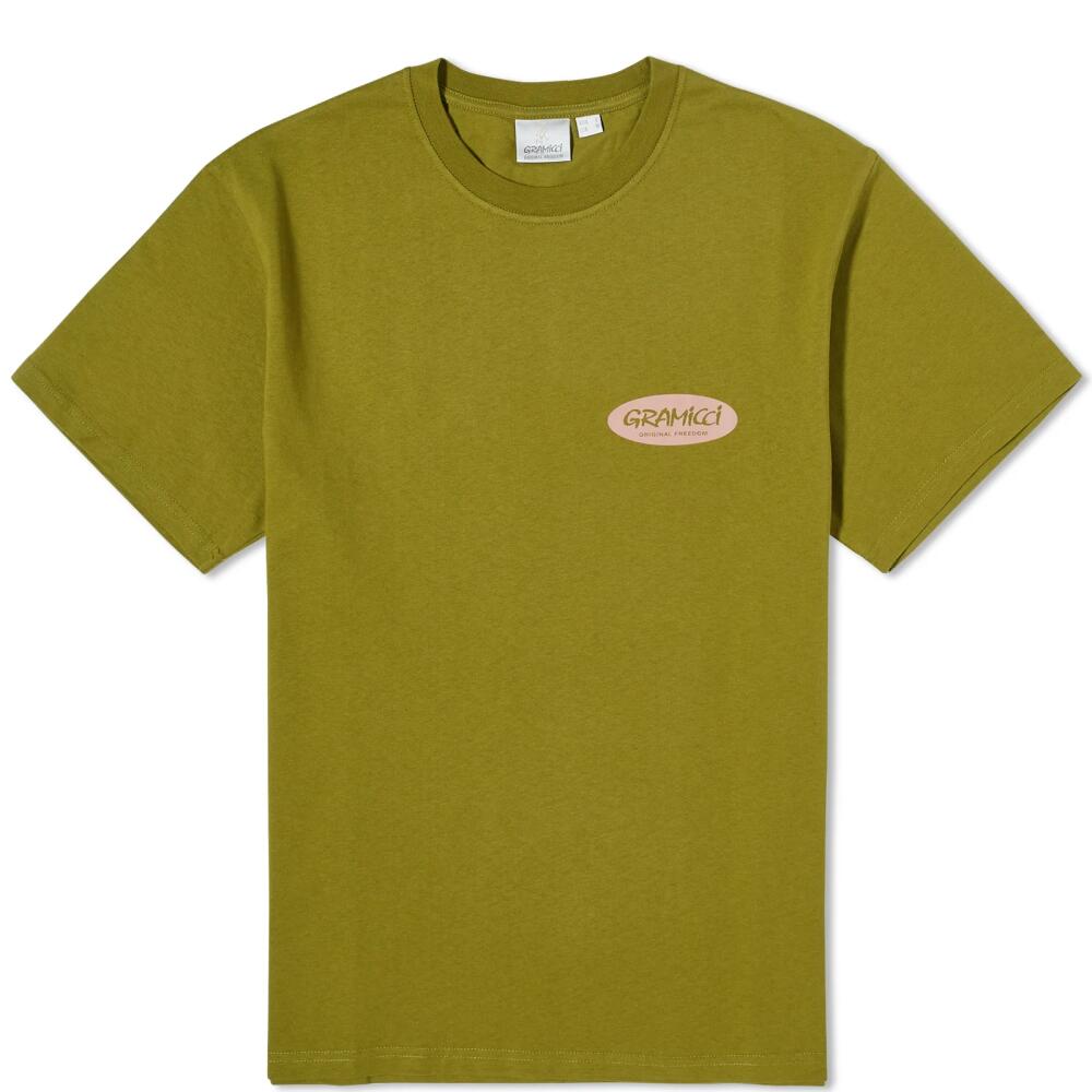 Gramicci Men's Original Freedom Oval T-Shirt in Pistachio Cover