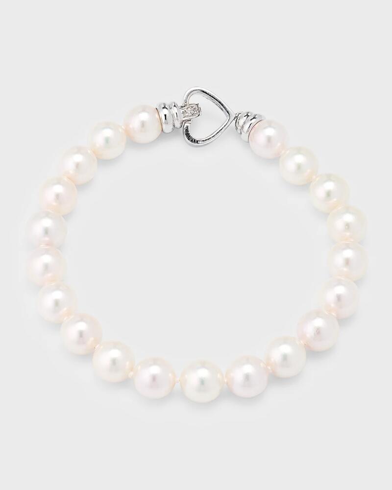 Belpearl 18K White Gold Akoya Pearl Bracelet, 8.5mm Cover