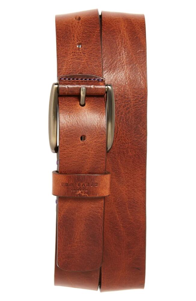 Ted Baker London Jeebelt Leather Belt in Tan Cover