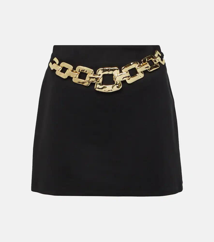 Staud Ursula chain-belted cady miniskirt Cover