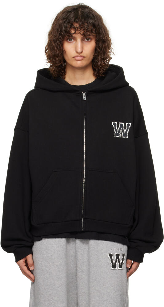 We11done Black Pearl Logo Zip-up Hoodie Cover