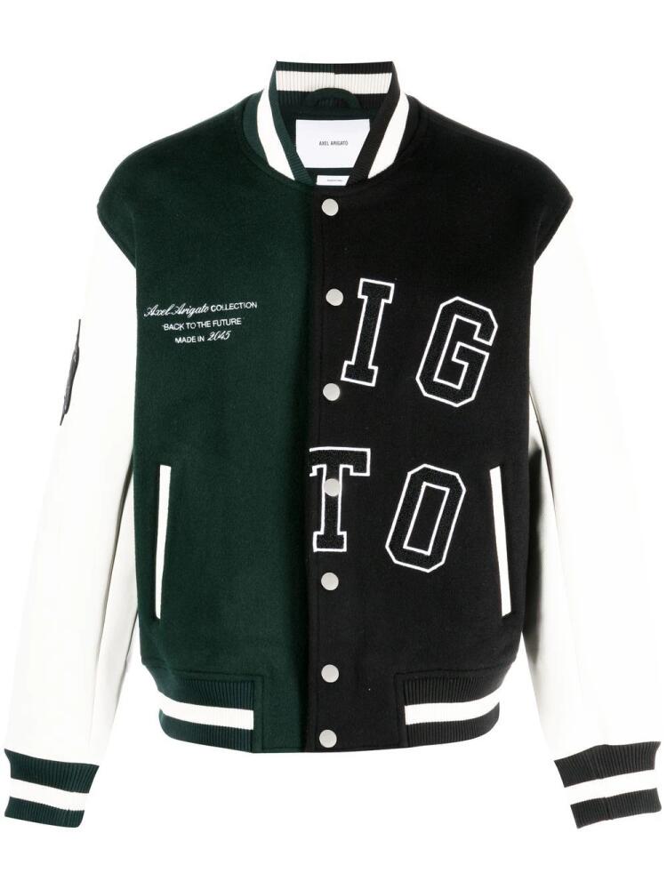 Axel Arigato logo-patch varsity jacket - Black Cover