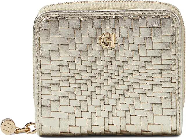 Cole Haan Genevieve Weave Essential Wallet (Gold Woven) Handbags Cover